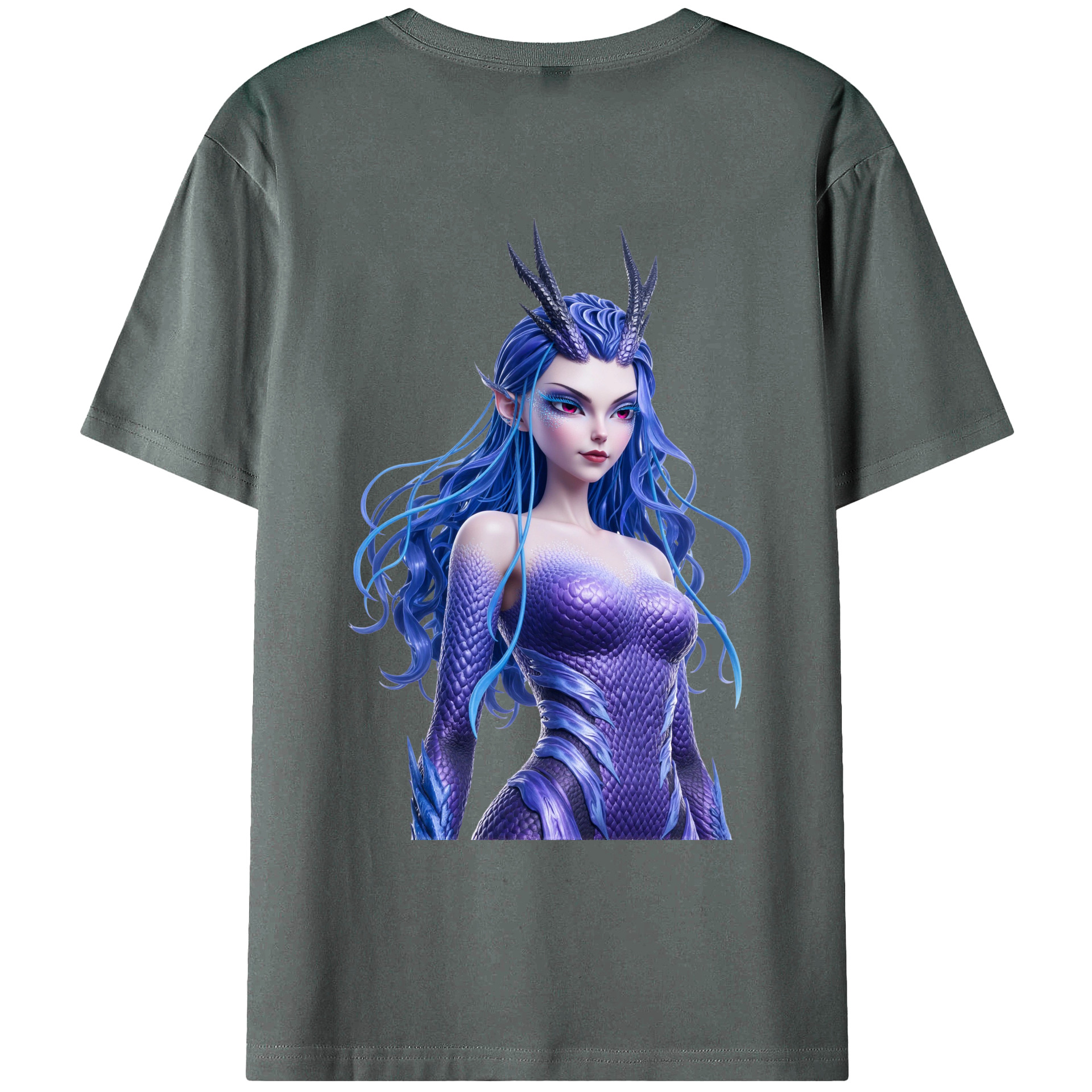 （画像用） Ne Zha 2 ナタ 魔童の大暴れ 綿100％ メンズ半袖Tシャツ（バックプリント） 通気性
